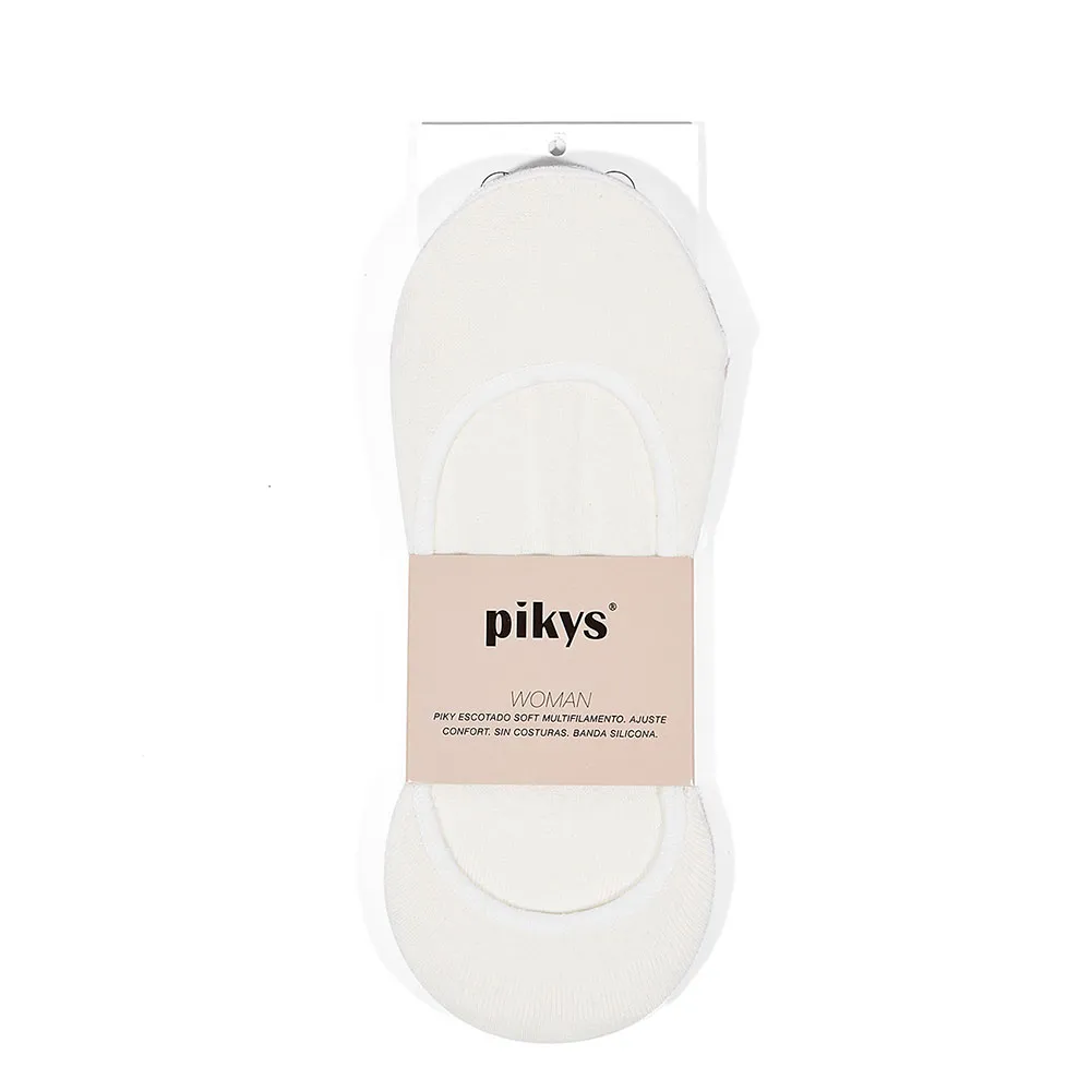 

Носки 2 шт Pikys Fantasy ribbed with silicone no show, бежевый