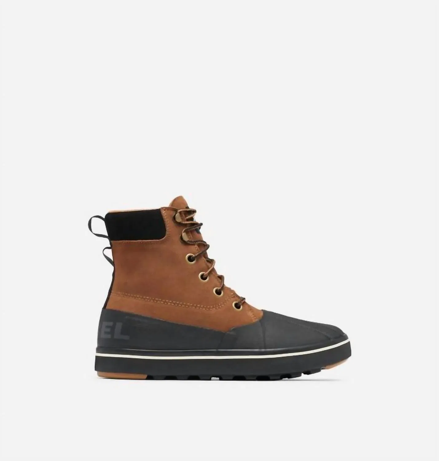 Мужские ботинки Sorel Metro II из бархата, коричнево-черного цвета