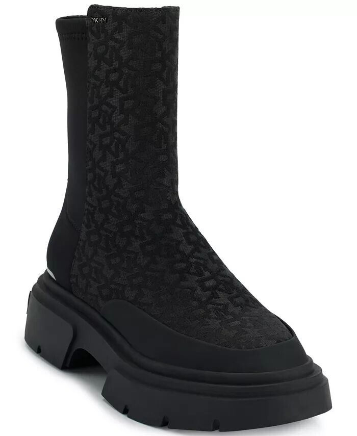 Женские зимние ботинки Fleming Block Heel DKNY, черный
