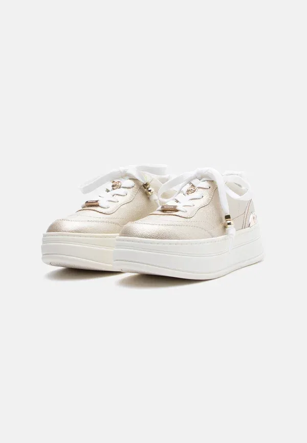 Кроссовки Michael Kors Kids, бледно-золотистый металлик/ваниль/шармы — фото 2