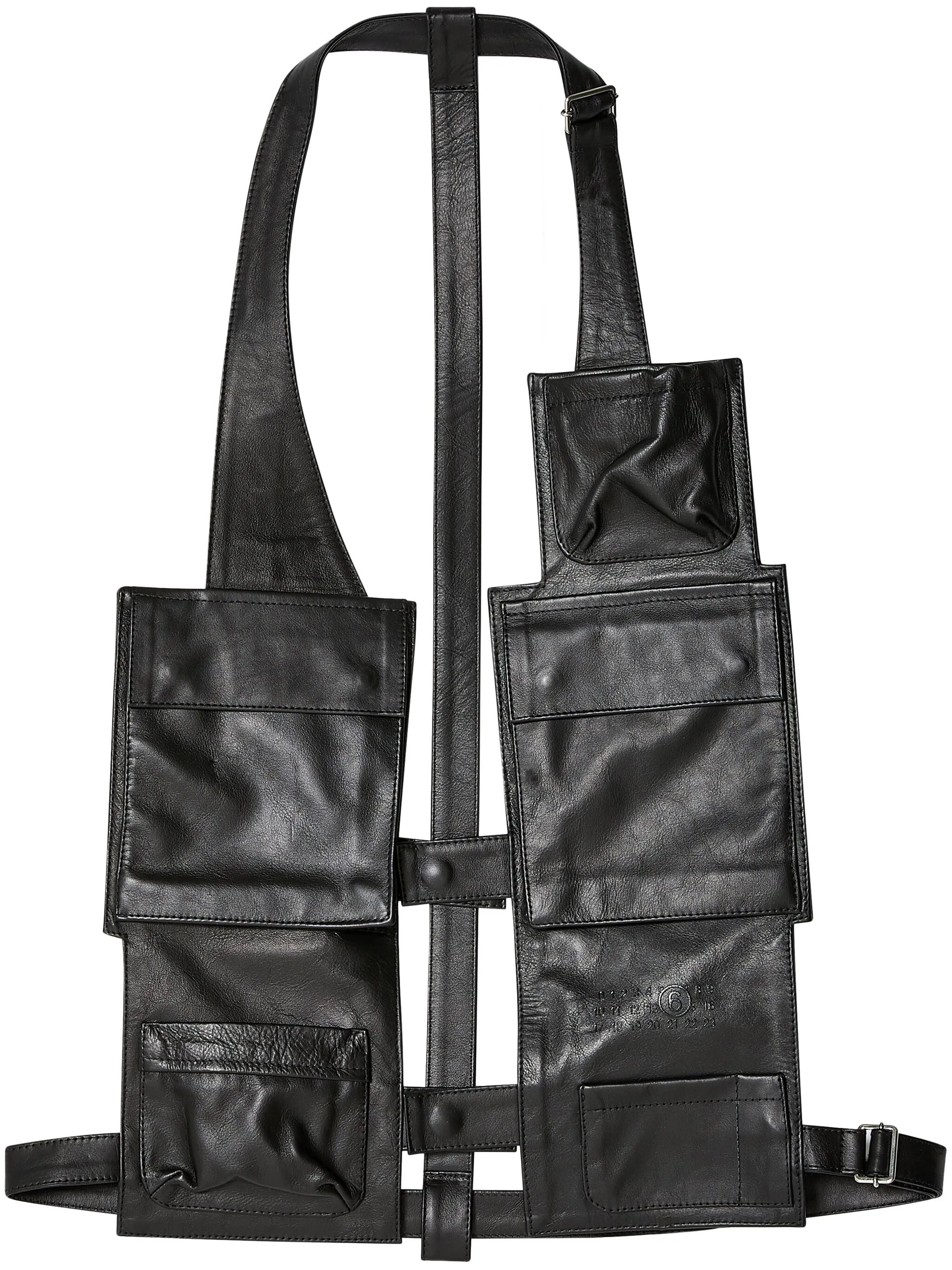 

Жилет с карманами Mm6 Maison Margiela, черный