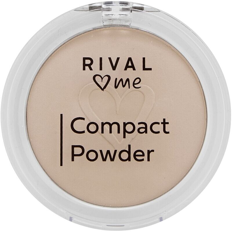 

Компактная пудра 01 фарфор RIVAL loves me, 10 g