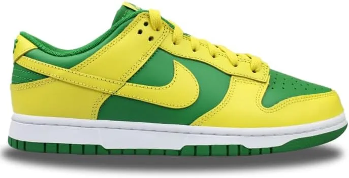 Мужские кроссовки для скейтбординга Nike Dunk Low Retro, зеленый/желтый