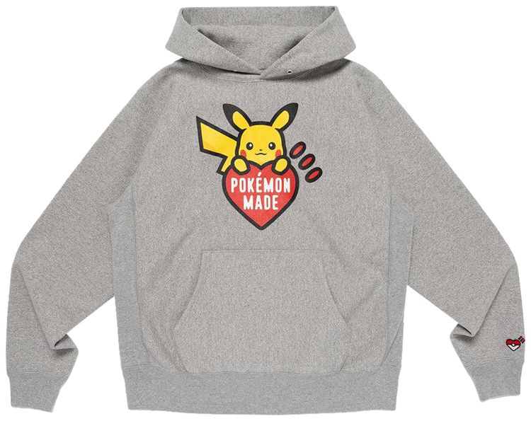 

Толстовка Human Made x Pokemon Made Heavyweight Hoodie, серый