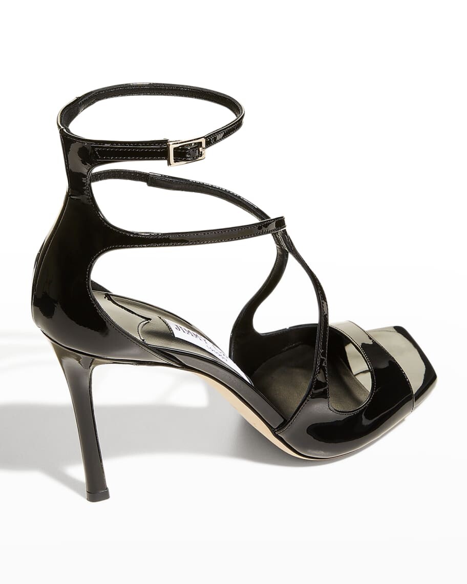 Лакированные сандалии Azia с ремешком на щиколотке Jimmy Choo — фото 4