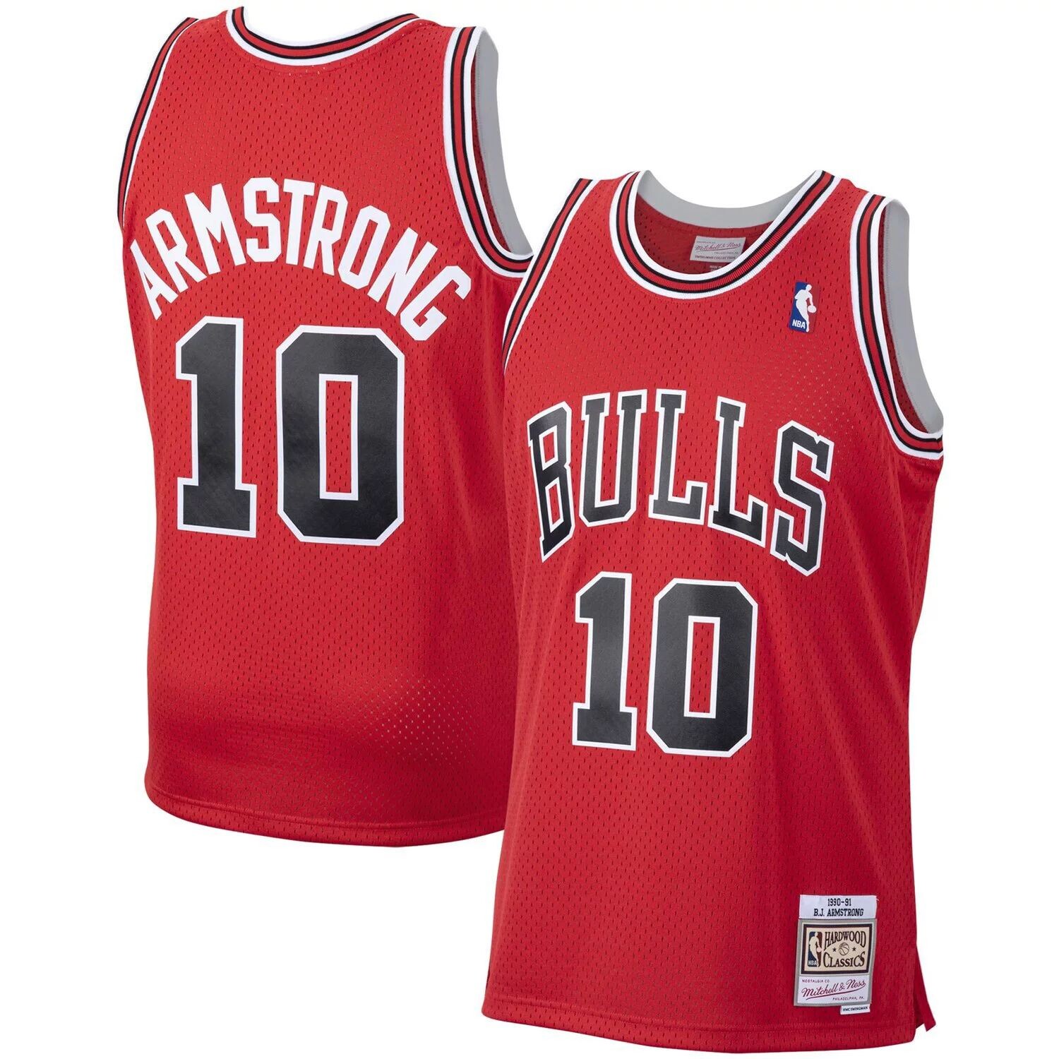

Мужская майка Mitchell & Ness BJ Armstrong Scarlet Chicago Bulls 1990-91 Hardwood Classics Swingman