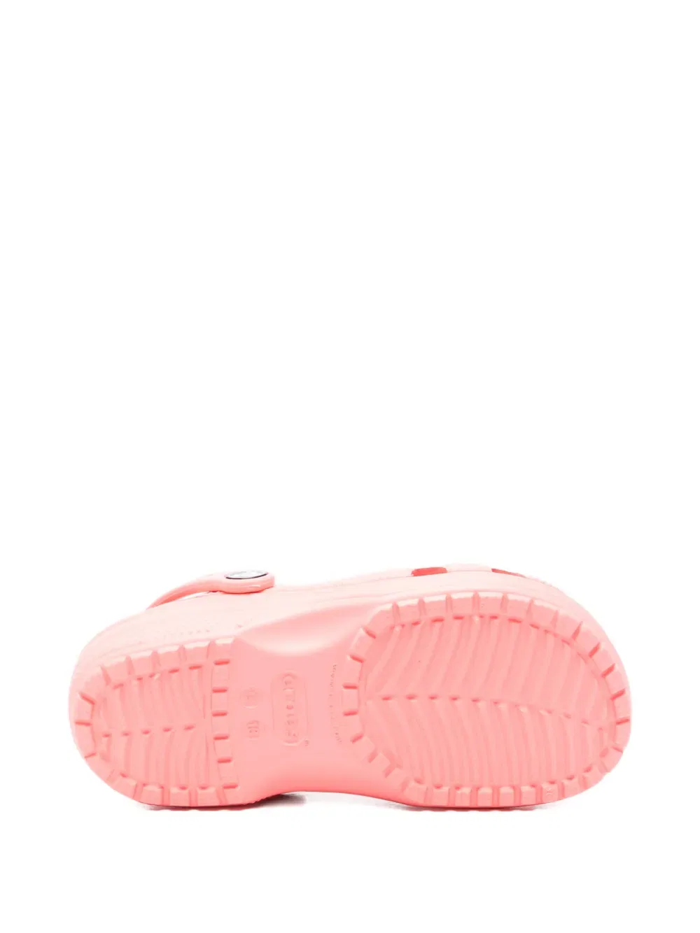 Классические тапочки с перфорированным ремешком Crocs Kids, розовый — фото 4