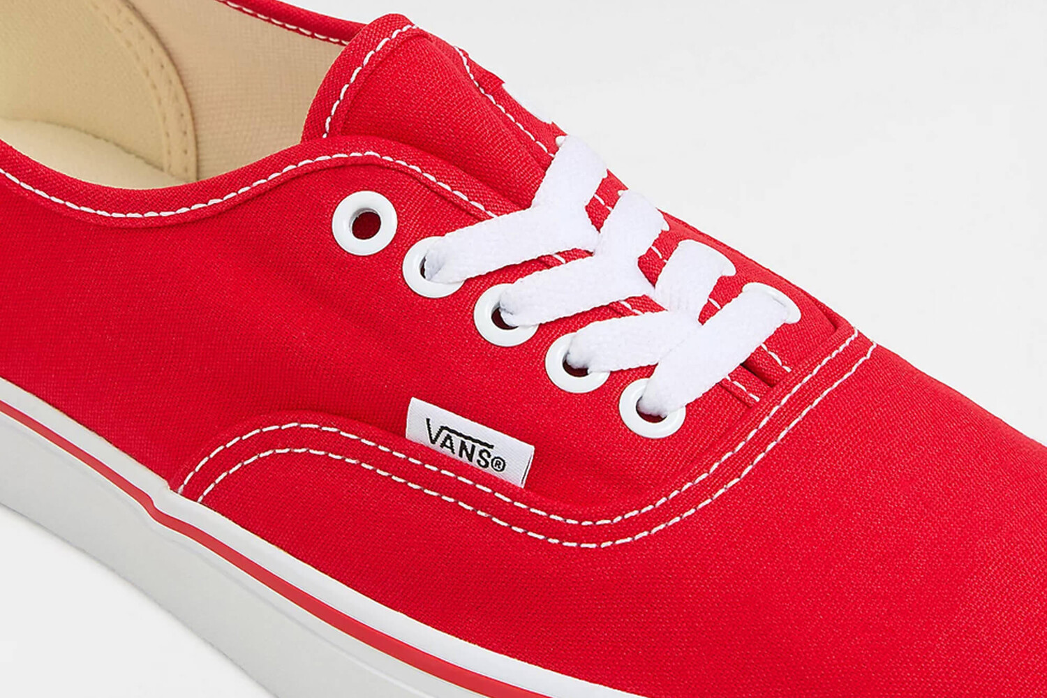 Ua аутентичные кроссовки Vans, красный — фото 4