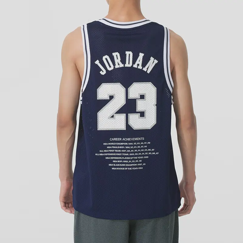 Летняя футболка Essentials для мужчин Jordan, синий — фото 4