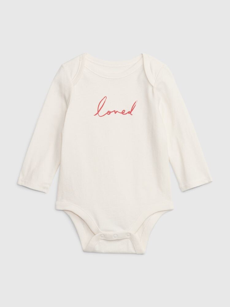 

Боди из органического хлопка Gap, белый
