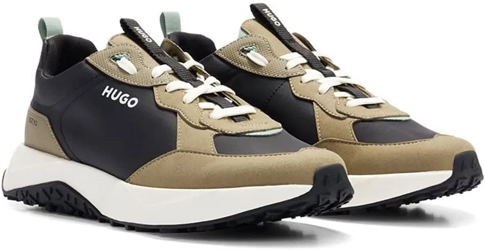 Мужские кроссовки HUGO Kane_runn_nylg для бега, Beige — фото 3