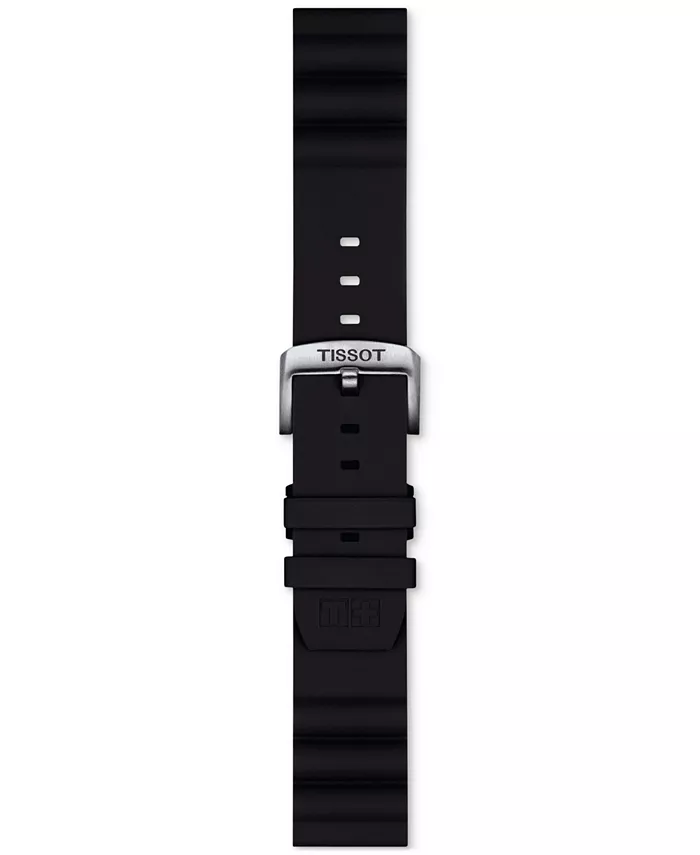 

Официальный сменный черный силиконовый ремешок для часов Tissot