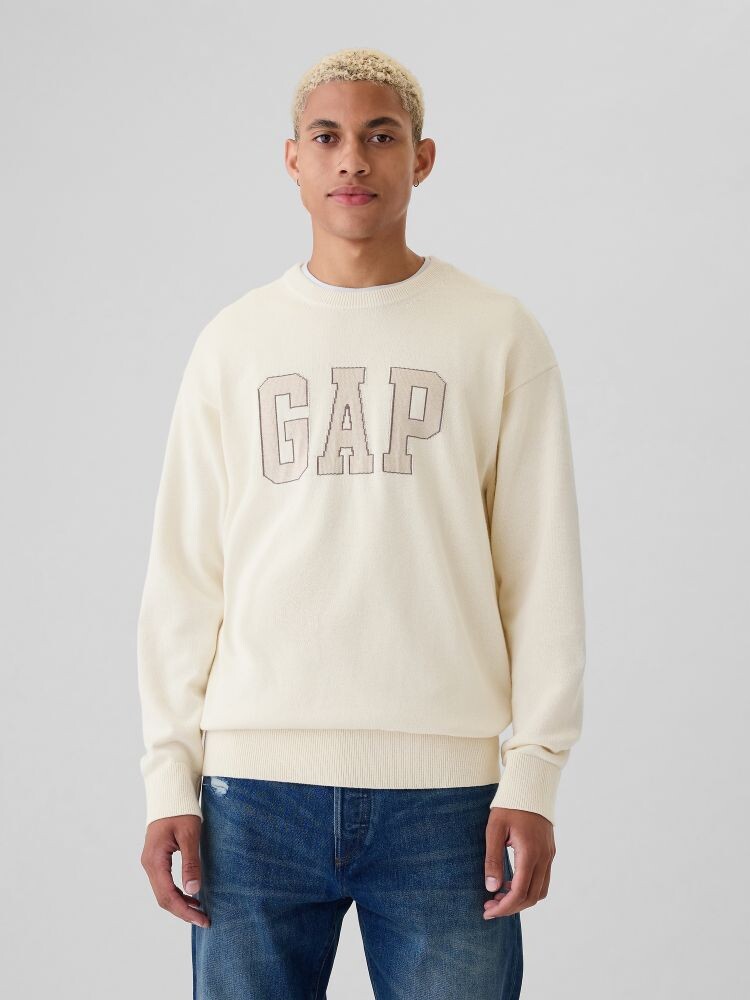

Свитер с логотипом Gap, бежевый