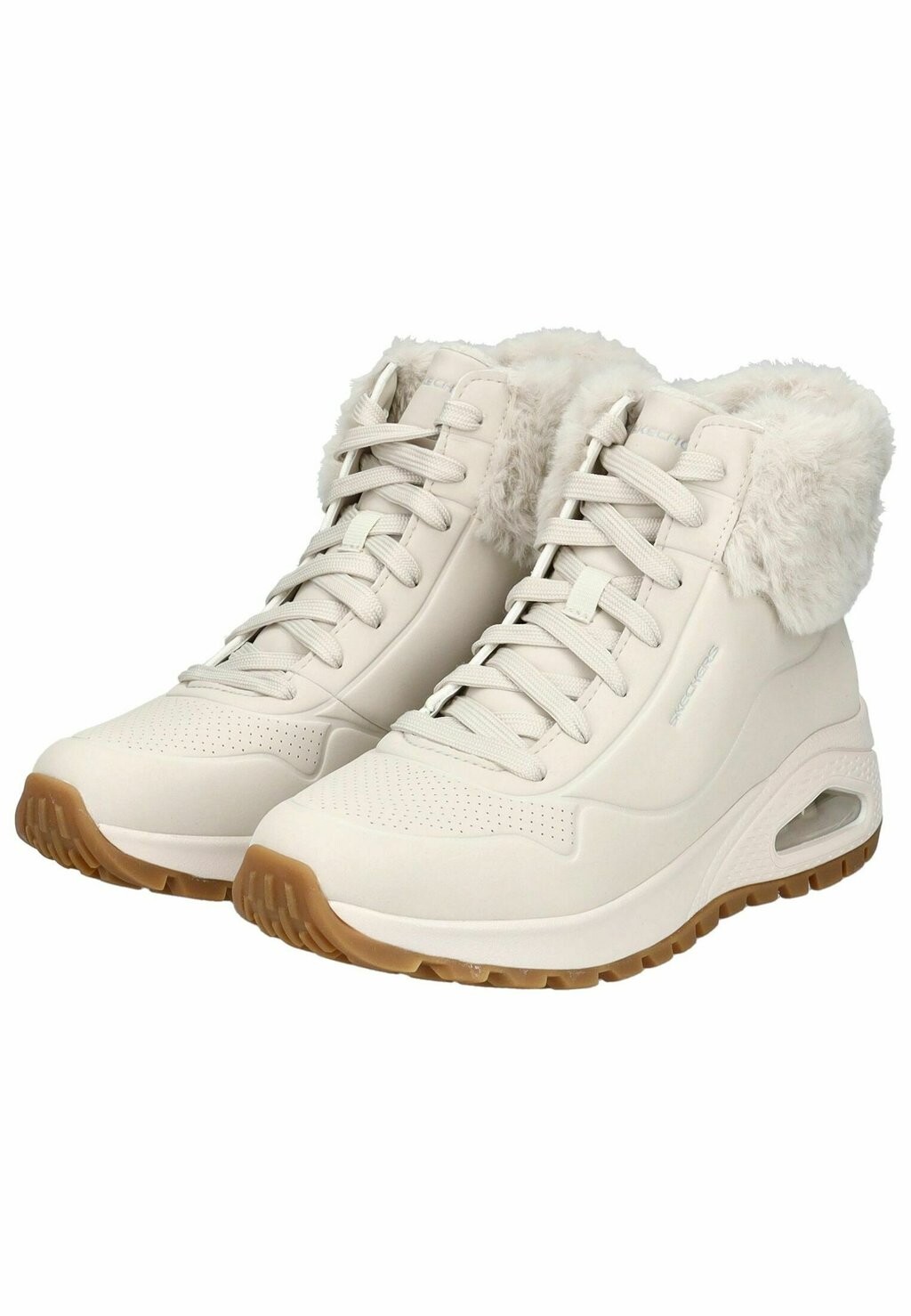 Зимние ботинки Skechers с меховой отделкой, белый — фото 3