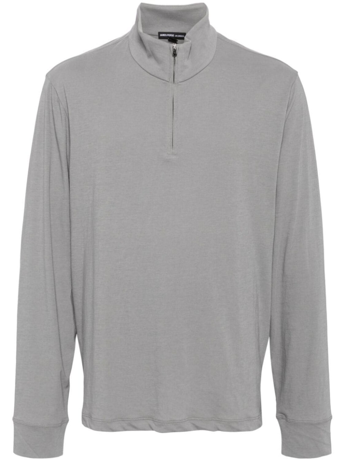 

James Perse толстовка с воротником на молнии, серый