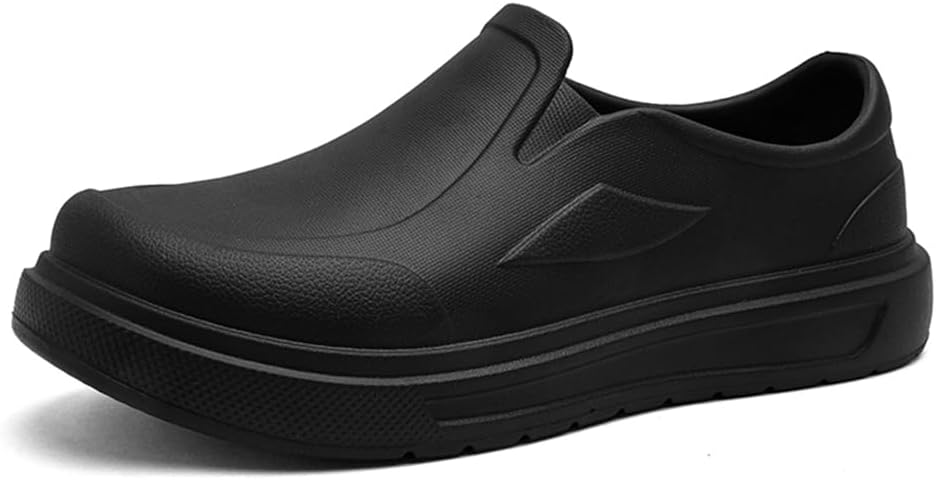 

Кроссовки Армадилло для шеф-поваров Мужские и женские туфли для шеф-поваров Легко надеваемые сабо для шеф-поваров Мужские Нескользящие Водонепроницаемые туфли Легкие кухонные туфли для медсестер Bibholy, черный