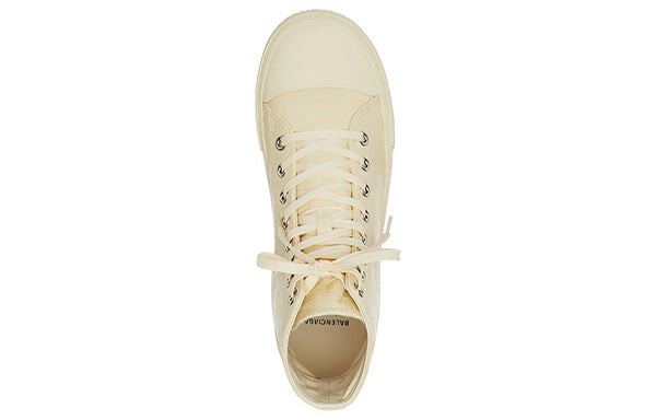 Кроссовки paris high top sneakers 'beige leather and beige rubber' Balenciaga, бежевый — фото 3