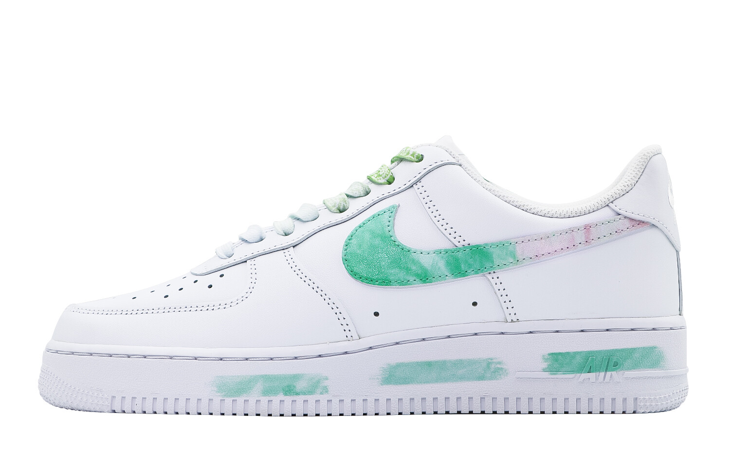 

Женские кроссовки для скейтбординга Nike Air Force 1, White/Green