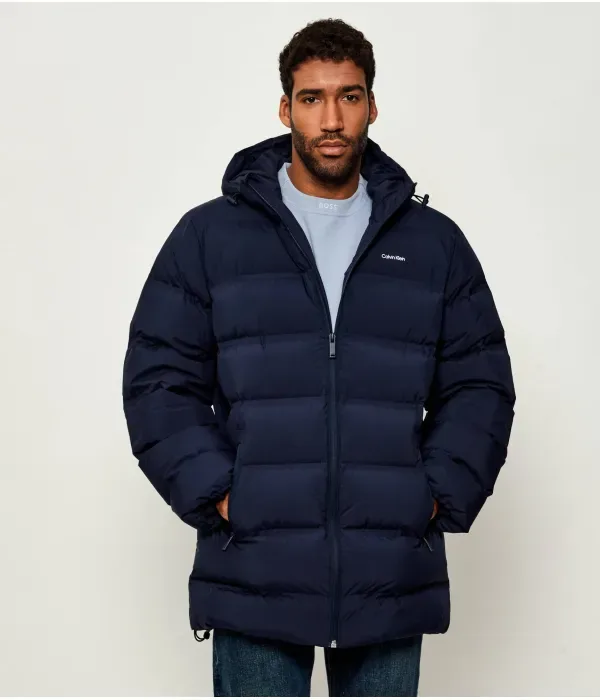 Пуховая куртка regular fit Calvin Klein, темно-синий