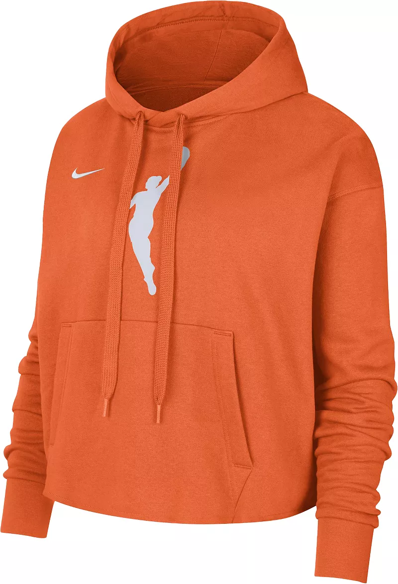 

Женский флисовый пуловер с капюшоном Nike WNBA оранжевый