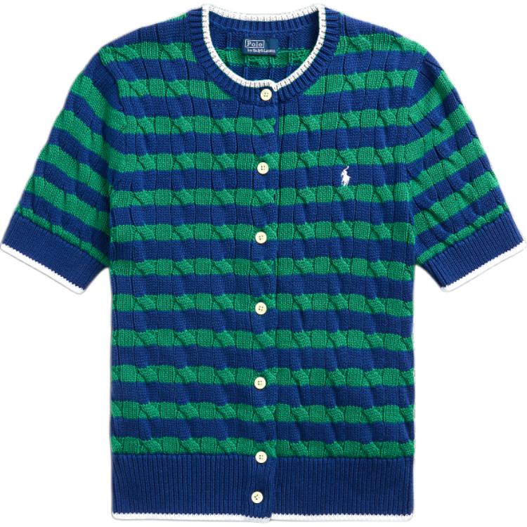 Polo Ralph Lauren Вязаный свитер SS24 женский зеленый — фото 3