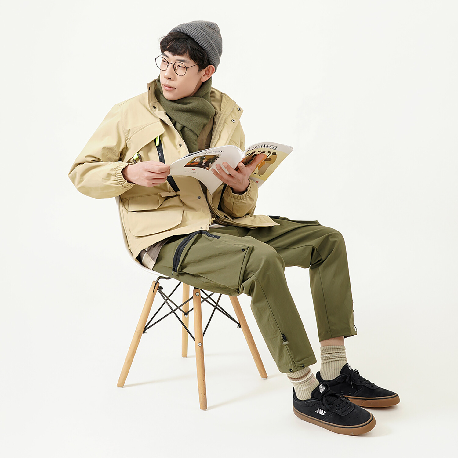 

Куртка мужская хаки New Balance, хаки