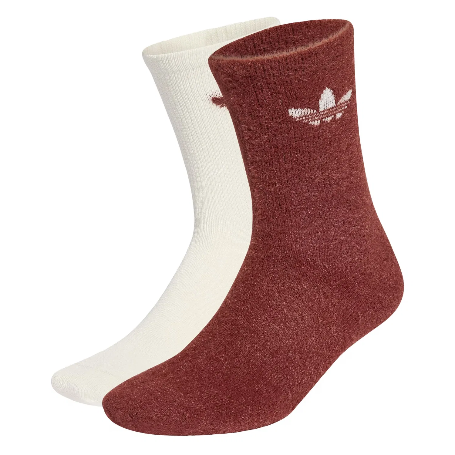 Носки Adidas Originals каштаново-коричневого и кремового цвета
