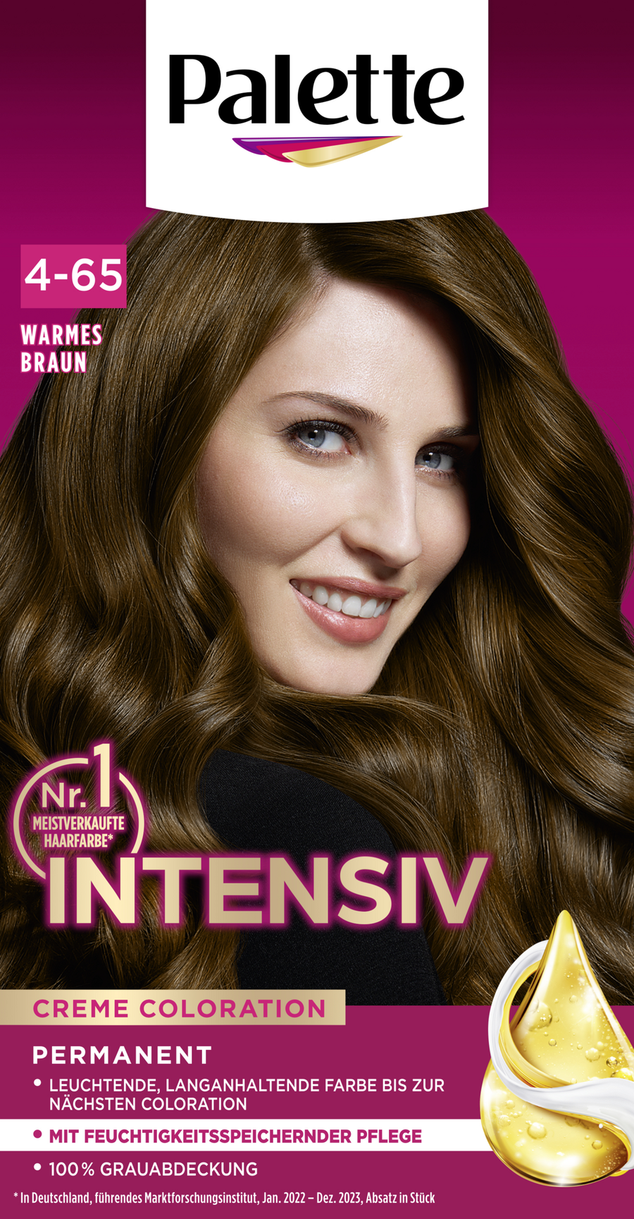 

Краска для волос Poly Palette Intensiv Creme Coloration 4-65 Warmes Braun