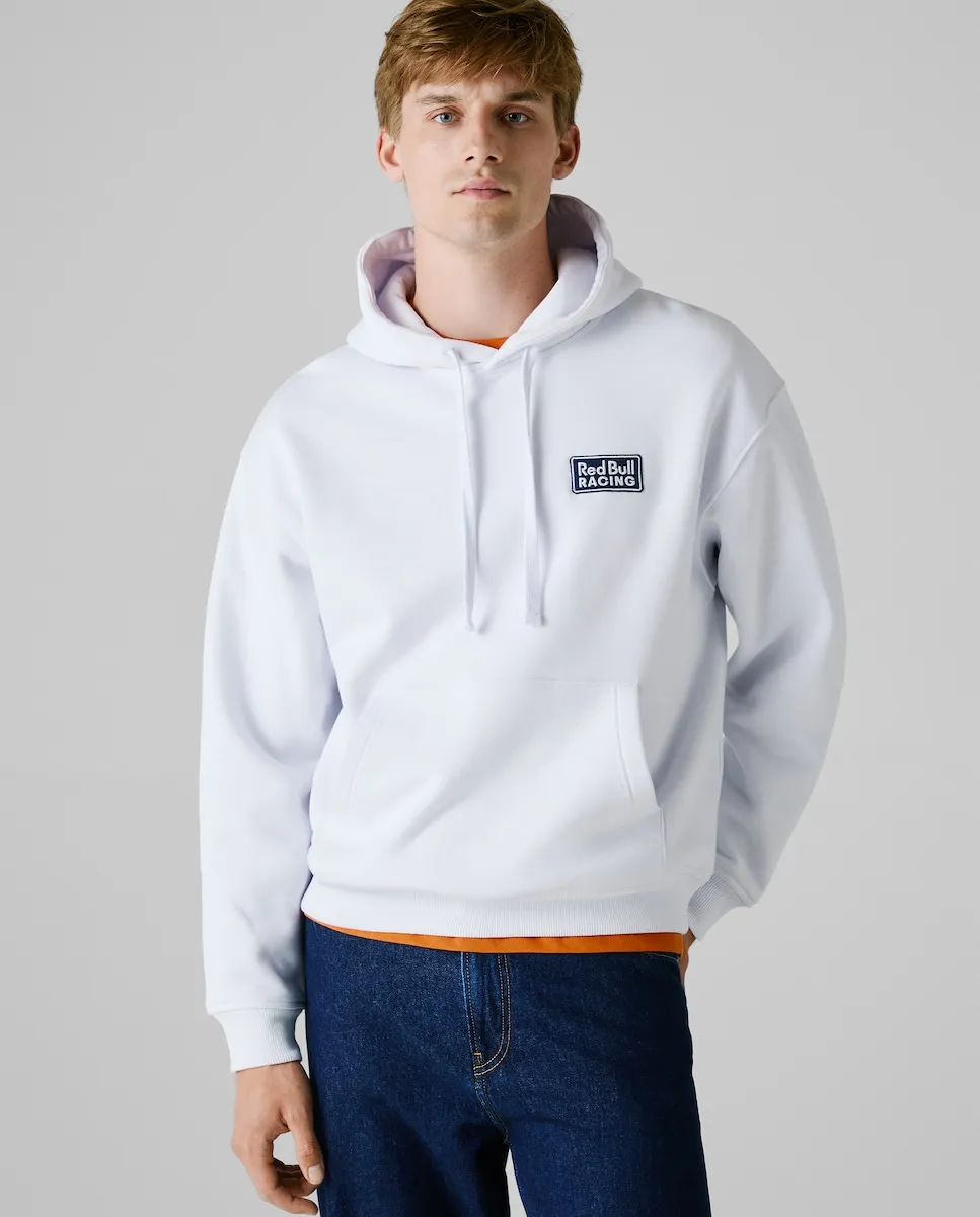 

Мужская толстовка с регулируемым капюшоном и принтом на спине Pepe Jeans, белый