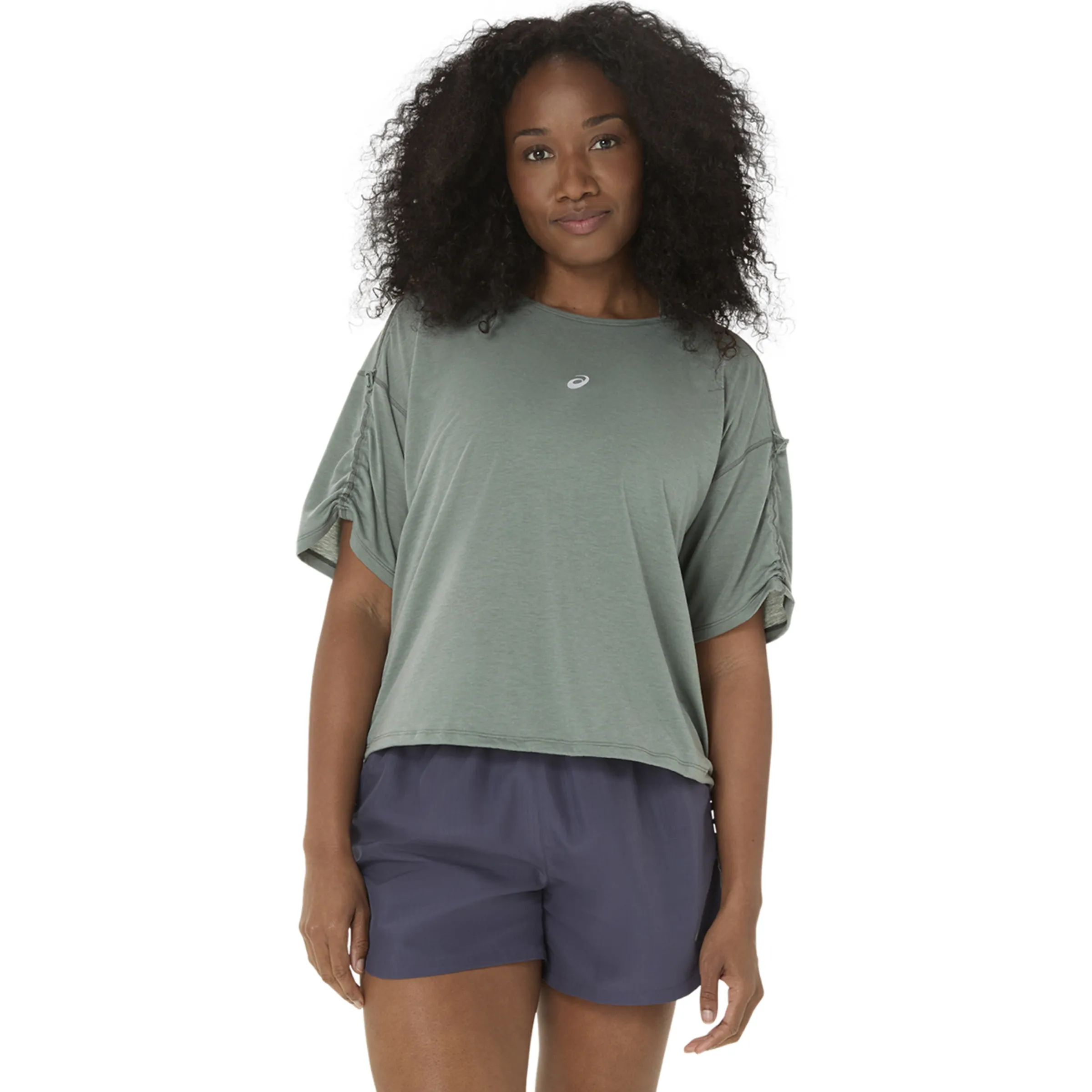 

Женская беговая футболка NAGINO RUN ADJUSTABLE SS TOP Asics, синий