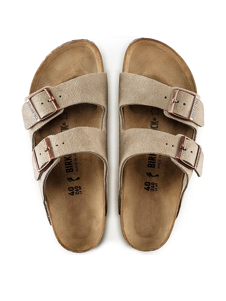 Сандалии из замши Arizona Birkenstock, коричневый — фото 2