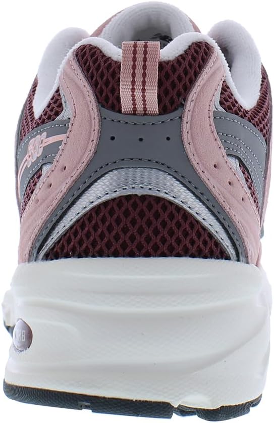 Мужские кроссовки New Balance 530 для ходьбы, серый/бордовый — фото 4