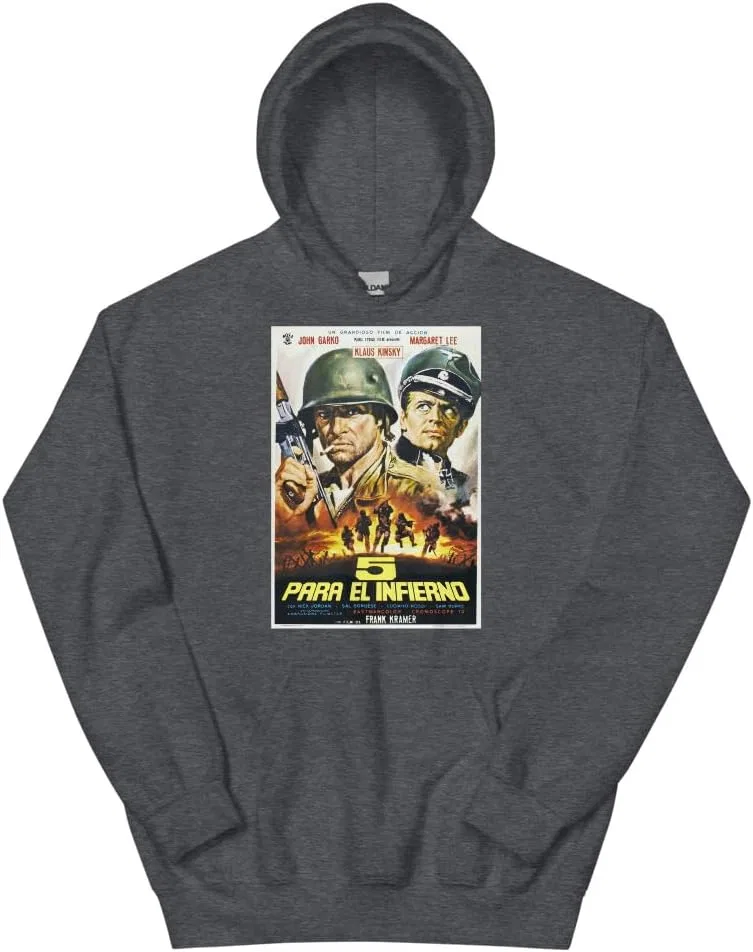 Толстовка с постером фильма 5 FOR HELL 1969 Generic, Dark Heather