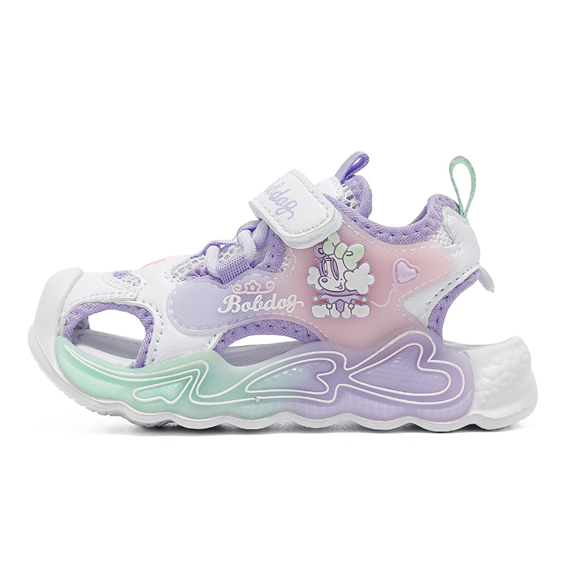 

Дышащие легкие сандалии с амортизацией для детей Low Top BOBDOG, фиолетовый/белый