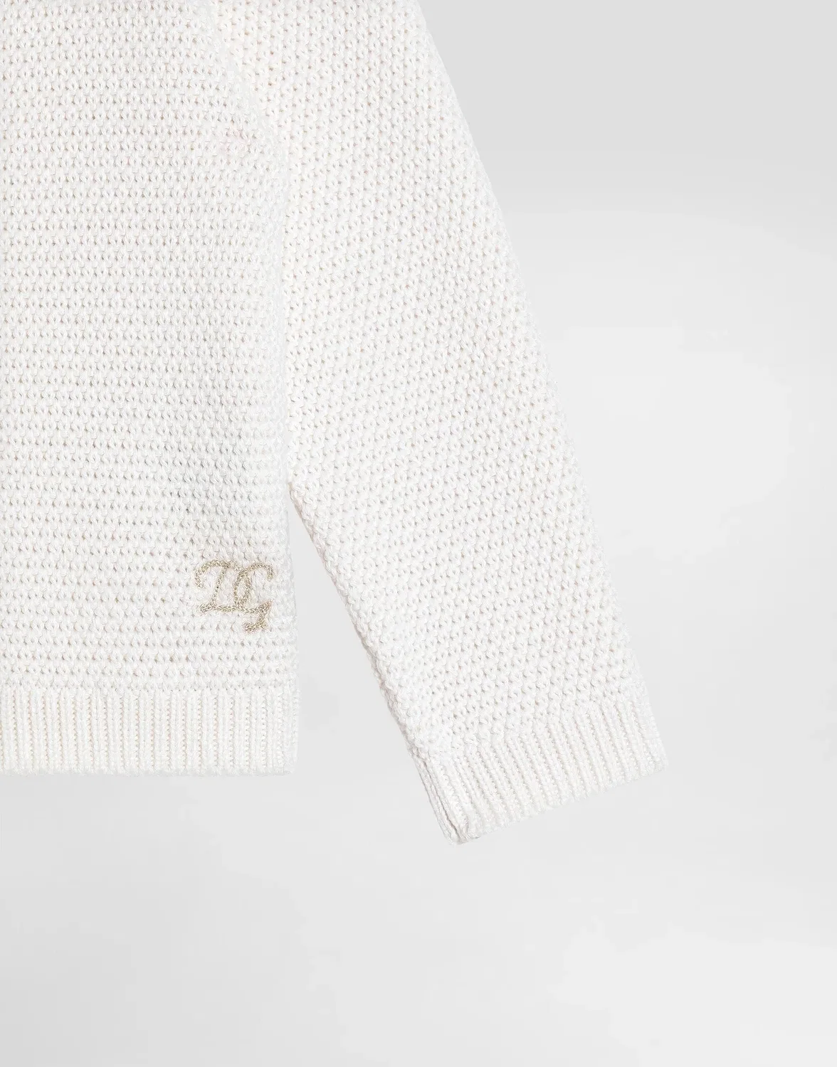Кардиган из хлопка и кашемира вязки "рис" DOLCE & GABBANA, белый — фото 3