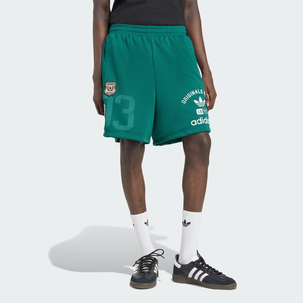 

Шорты Adidas Originals Dept. Graphic Mesh Short, цвет Collegiate Green