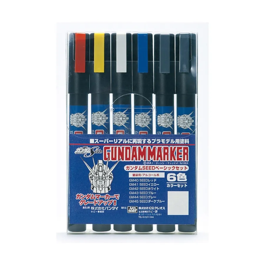 

Набор маркеров Gundam — SEED Basic, Gundam Paints & Markers (Mr. Hobby)