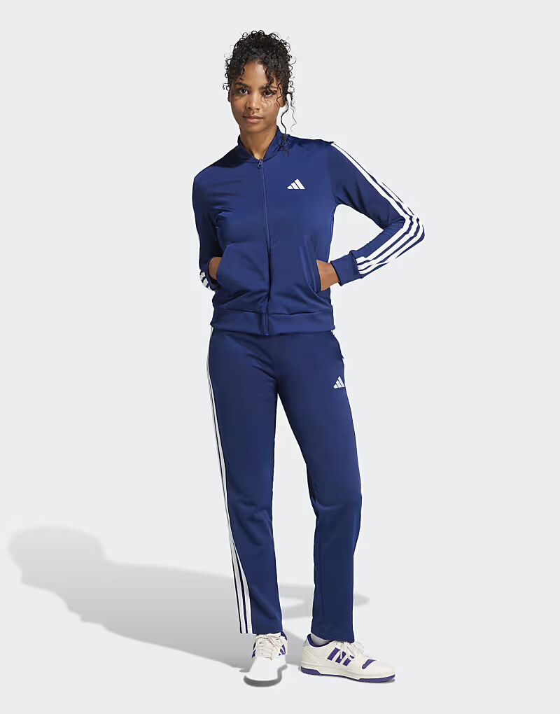 

Спортивный костюм performance Essentials с тремя полосками темно-синего цвета Adidas Performance