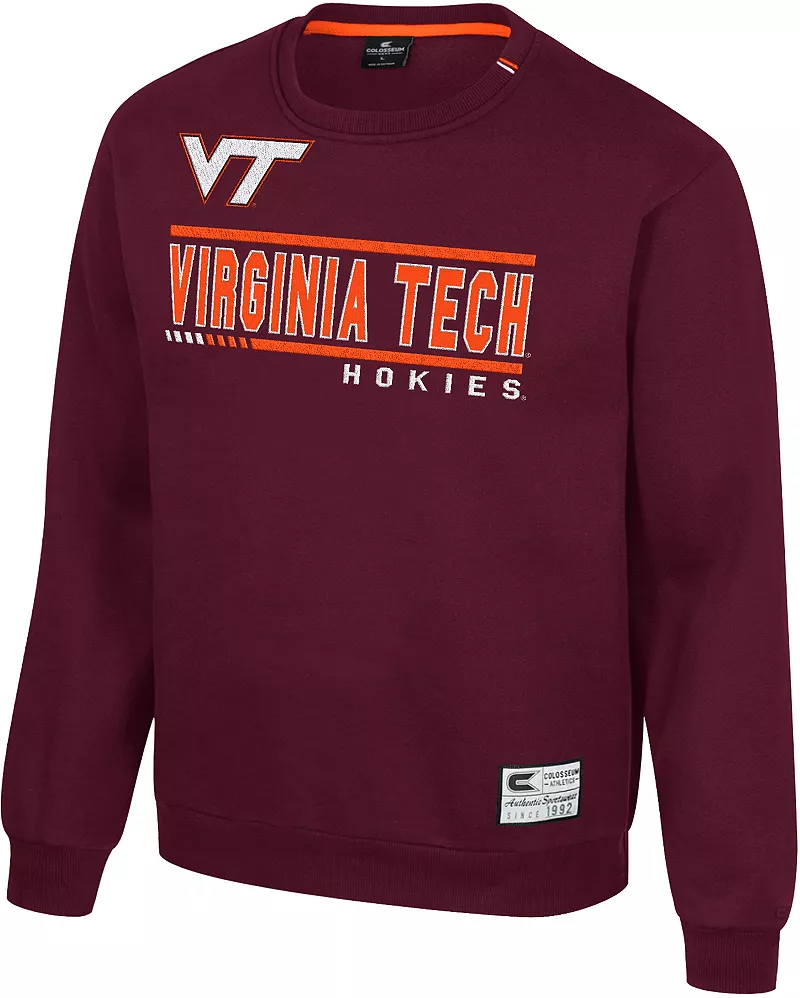 

Мужская толстовка с круглым вырезом Colosseum Virginia Tech Hokies бордового цвета I'll Be Back