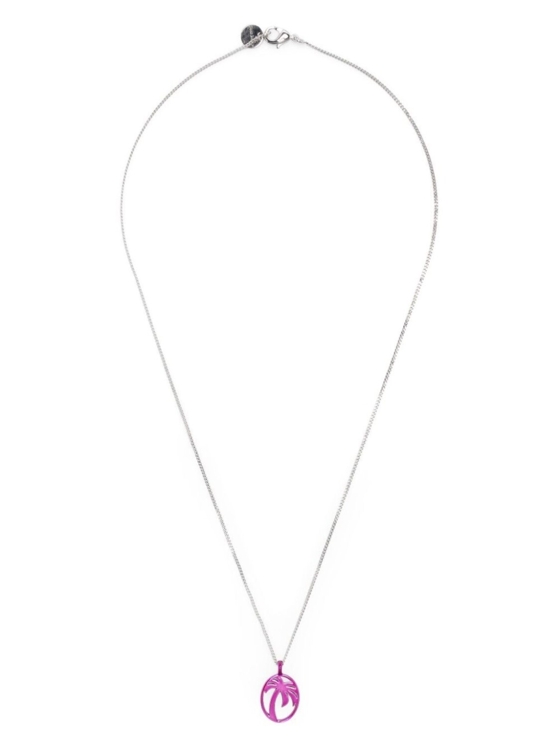 

Palm Angels колье Oval Palm, серебряный