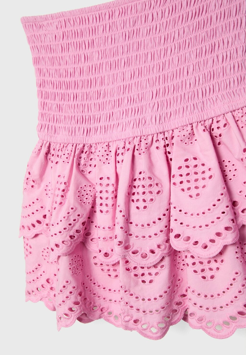

Топ EMBROIDERED BANDEAU Stradivarius, светло-розовый