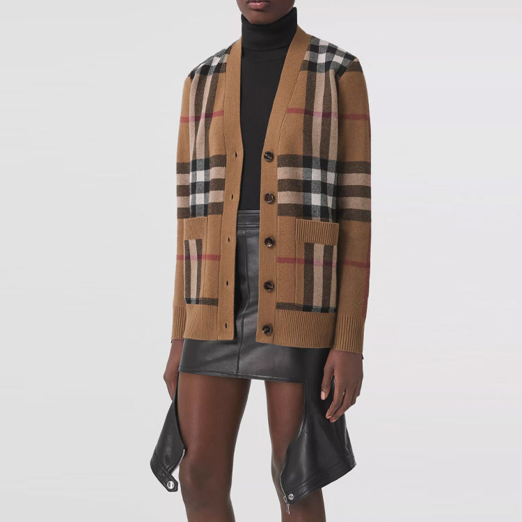 Кардиган Burberry, женский, березово-коричневый — фото 4