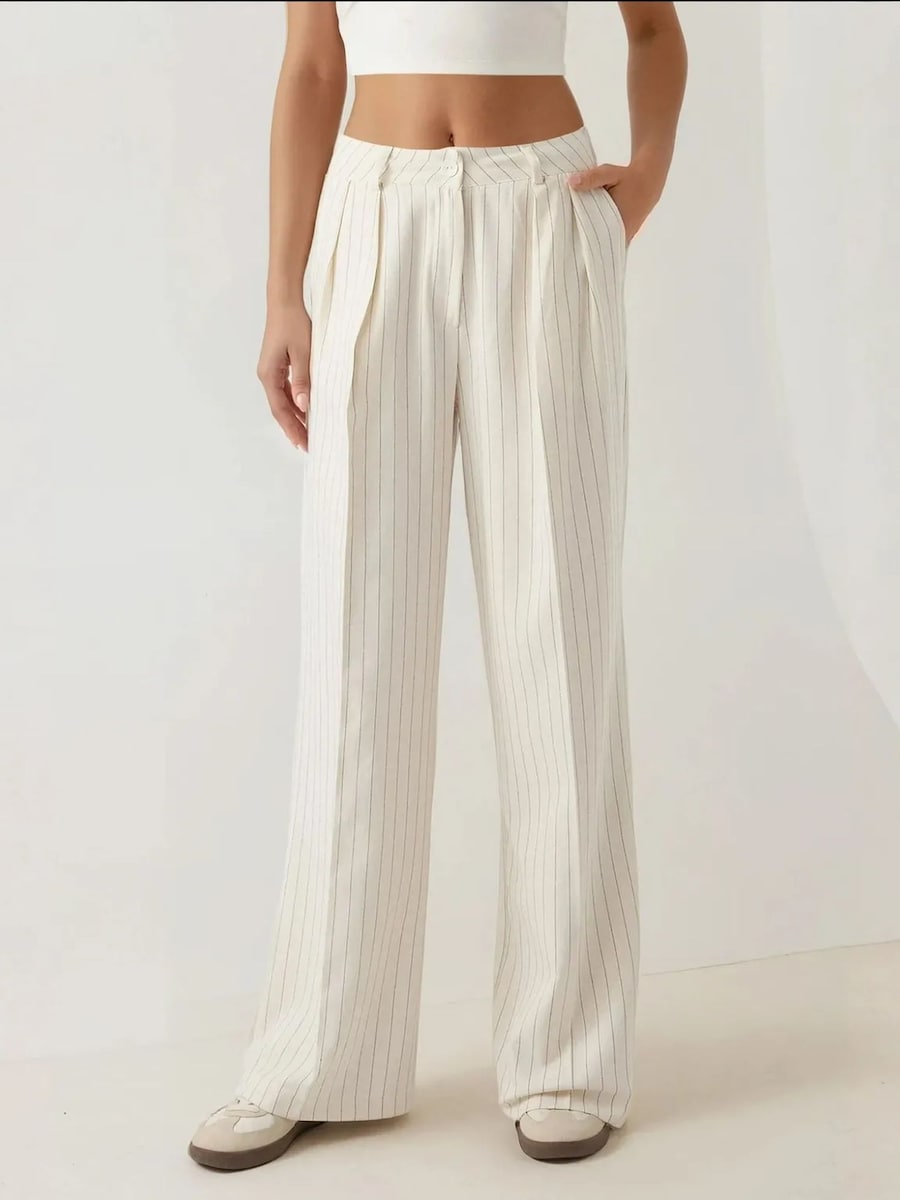 

Широкие брюки со складками Hiccup, бежевый