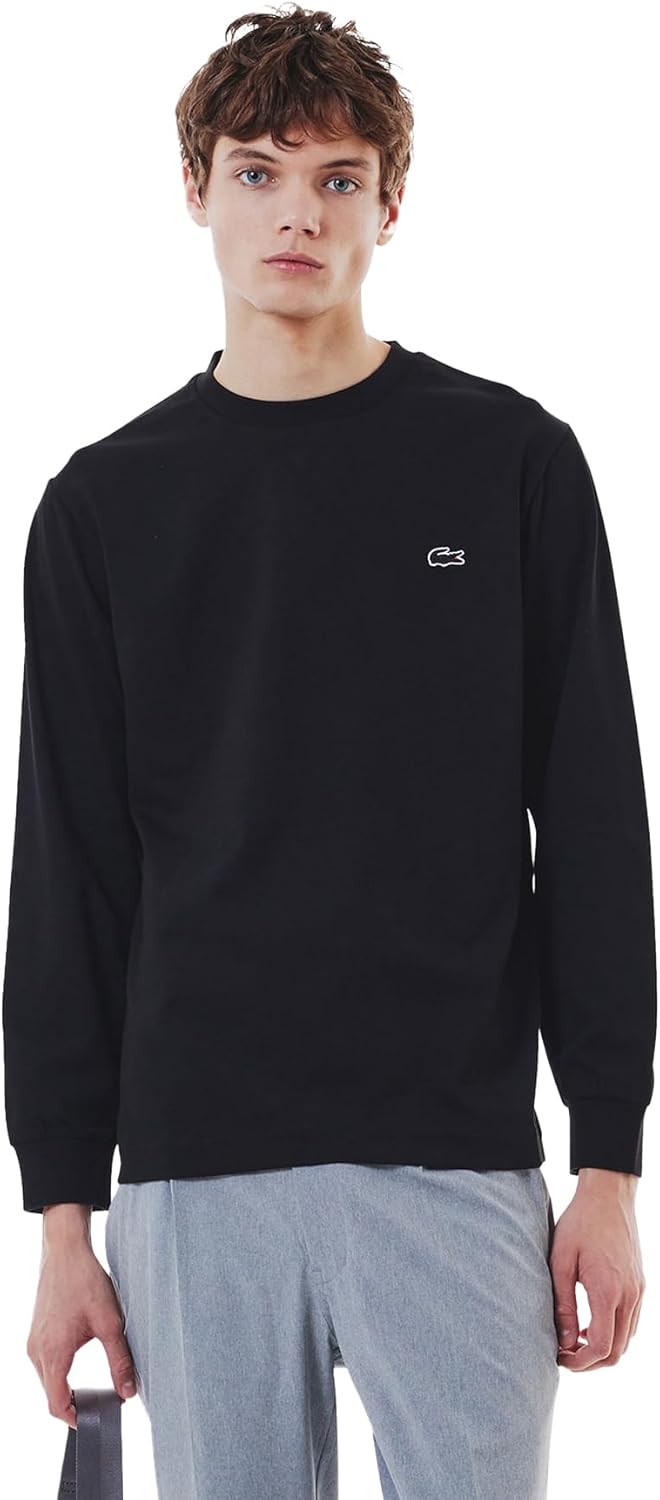 

Официальная мужская базовая футболка с длинным рукавом LACOSTE, черный