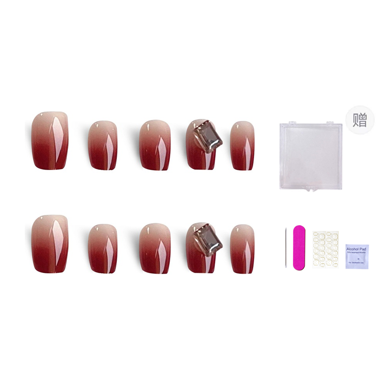 

ORANOT Красная красота rhinestone градиент - универсальный и модный доспех короткая лестница 16mm