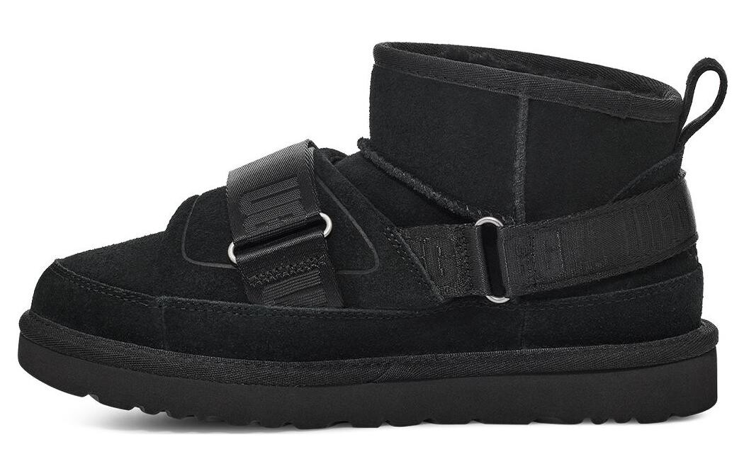 Угги женские UGG Classic Ultra Mini с крепежом, черный
