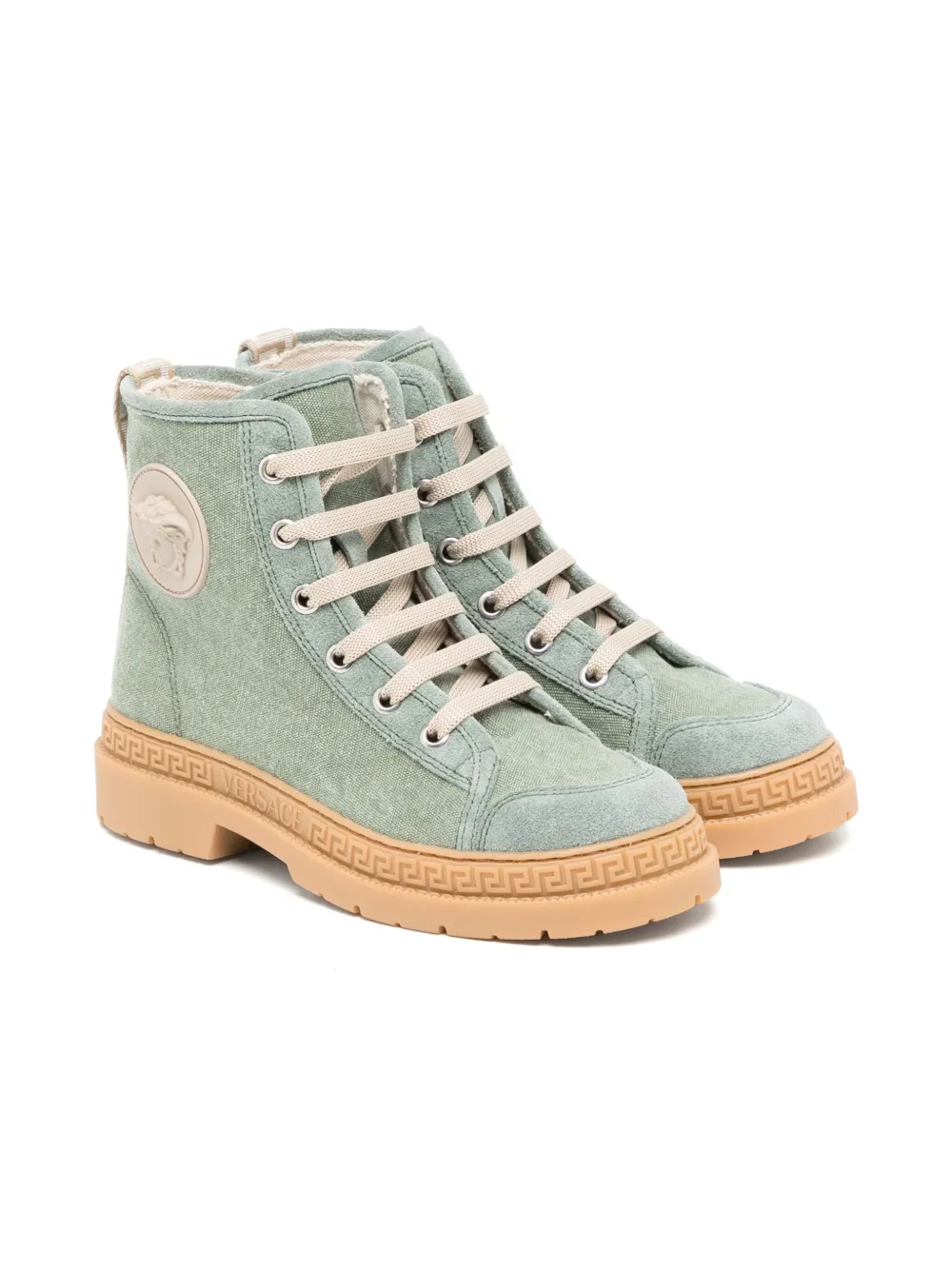 

Ботинки La Medusa Versace Kids, зеленый