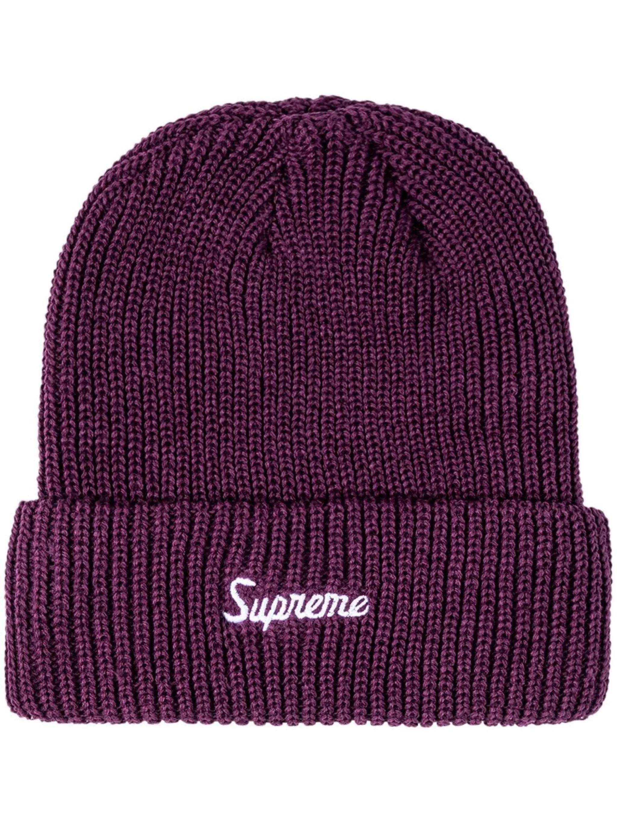 

Шапка бини крупной вязки Supreme, фиолетовый