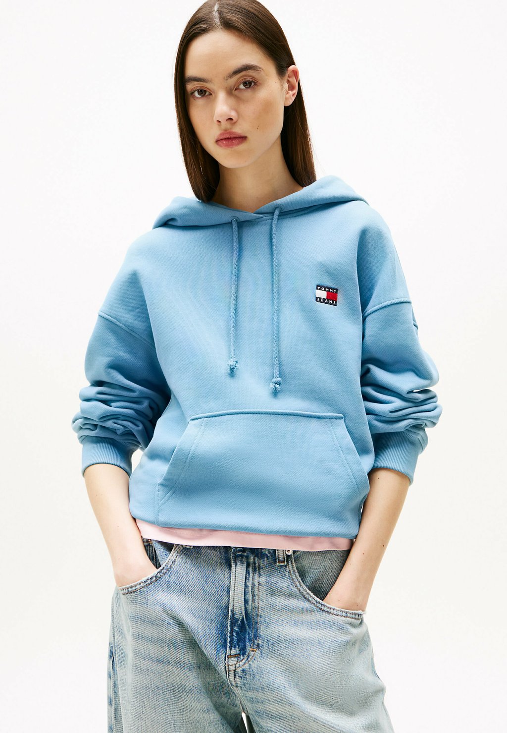 

Толстовка с капюшоном BADGE HOODIE Tommy Jeans, синий