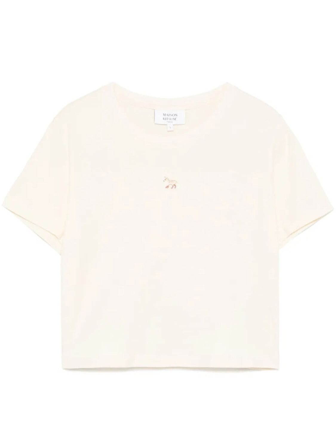 

Футболка с нашивкой «Baby Fox» от Maison Kitsuné, нейтральный
